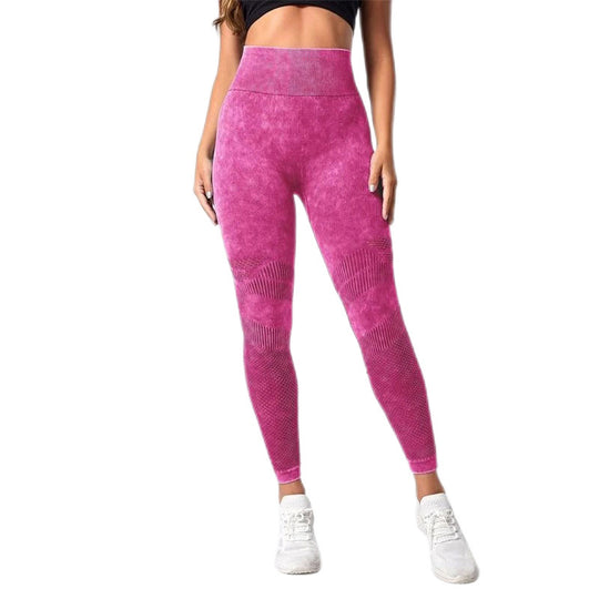 Damen Sculpting Leggings mit hohem Bund und innovativer Textur Heidi-Mode