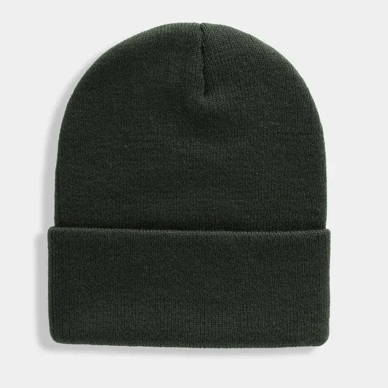 Damen Bequeme Strickmütze mit umschlagbarem Rand Heidi-Mode