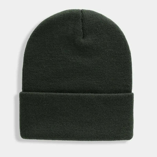 Damen Bequeme Strickmütze mit umschlagbarem Rand Heidi-Mode