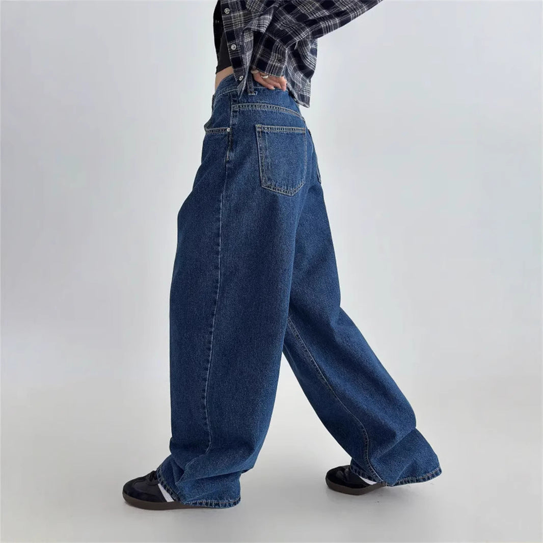 Damen Hochtaillierte Baggy-Jeans Heidi-Mode