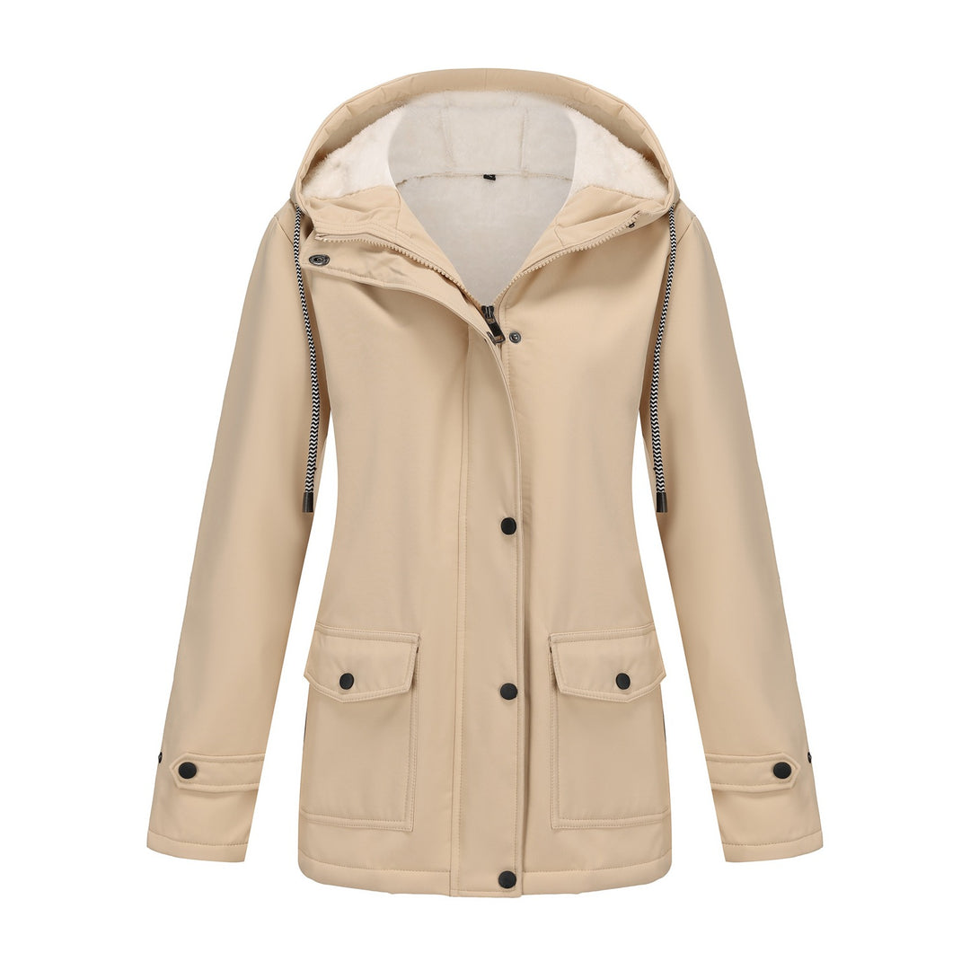 Damen Kapuzenjacke mit weichem Fleece-Futter Heidi-Mode