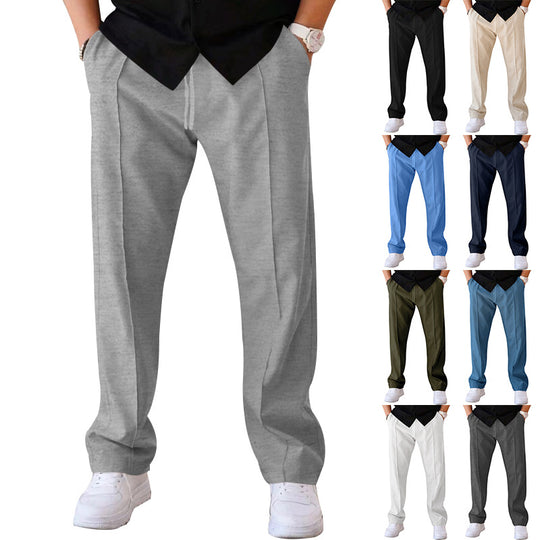 Herren Bequeme Sweatpants mit eleganter Optik und seitlichen Eingrifftaschen Heidi-Mode