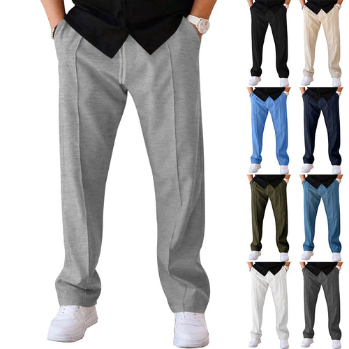 Herren Bequeme Sweatpants mit eleganter Optik und seitlichen Eingrifftaschen Heidi-Mode