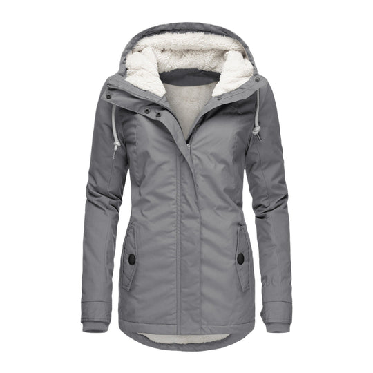 Damen warme Outdoor-Jacke mit kuscheligem Futter Heidi-Mode