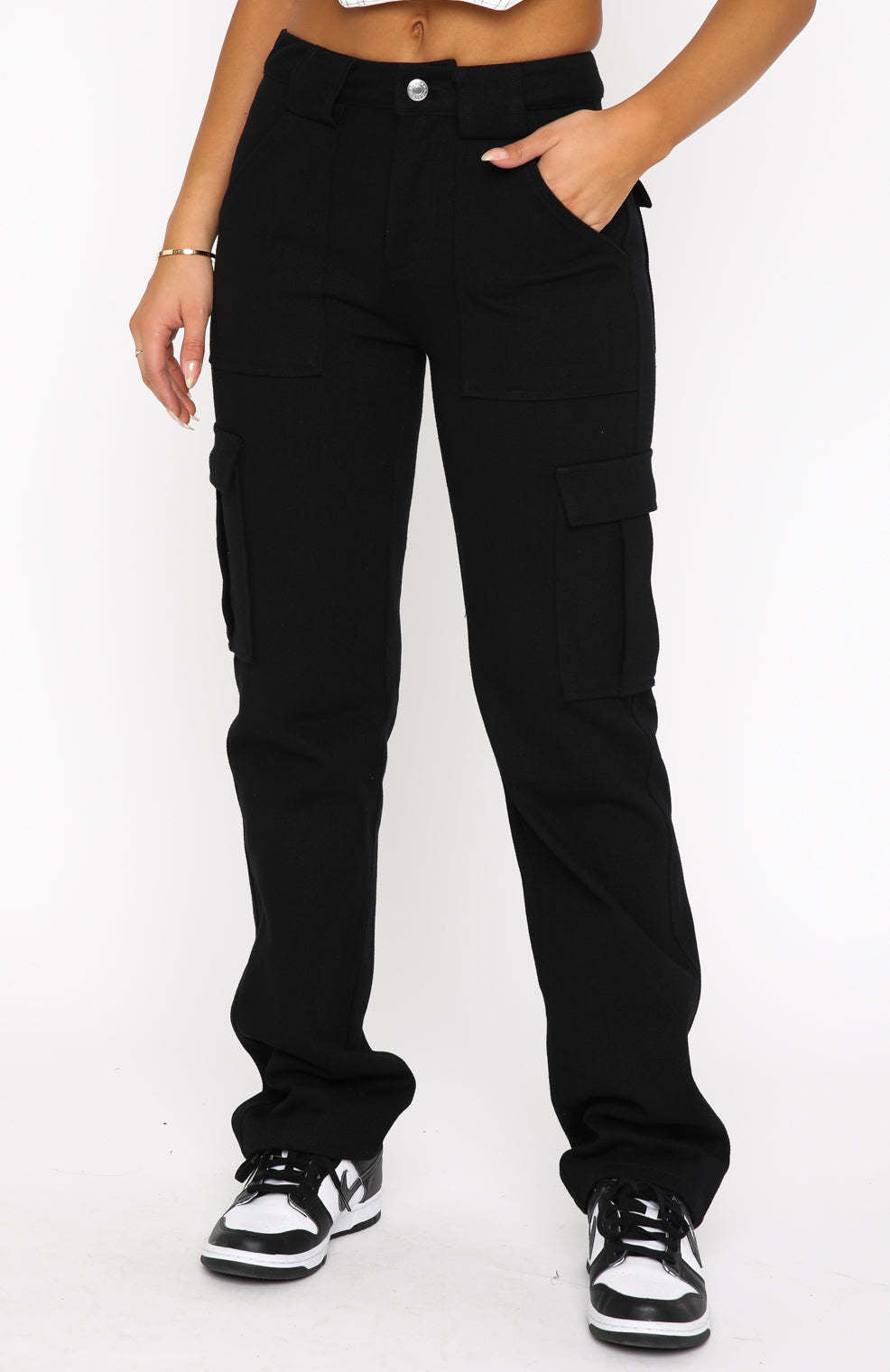 Damen Cargo-Hose im urbanen Stil mit funktionalen Taschen Heidi-Mode