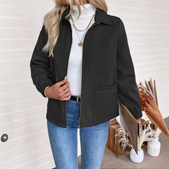 Damen Casual Steppjacke mit hohem Kragen von Heidi-Mode