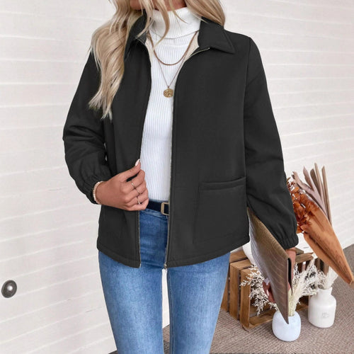 Damen Casual Steppjacke mit hohem Kragen von Heidi-Mode