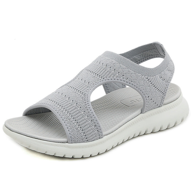 Damen Sportliche Sandalen mit atmungsaktiven Netzeinsätzen und dämpfender Sohle Heidi-Mode