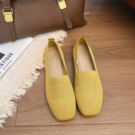 Damen moderne Slingback-Schuhe mit atmungsaktivem Netzmaterial und elastischem Einschlupf Heidi-Mode