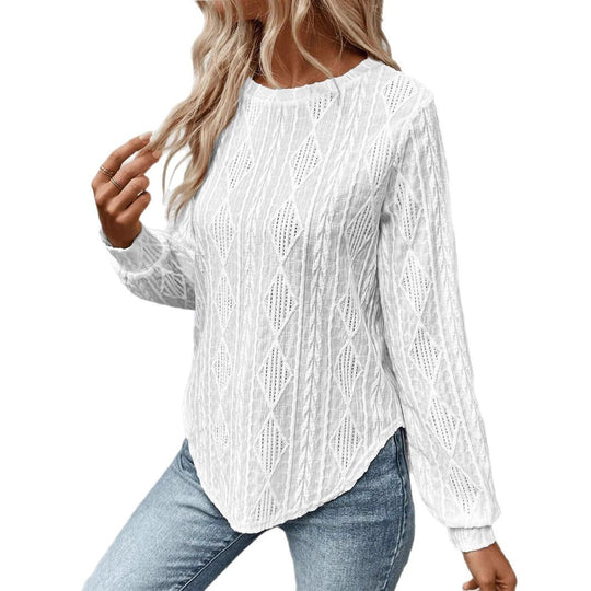 Damen Strickpullover mit strukturiertem Design Heidi-Mode