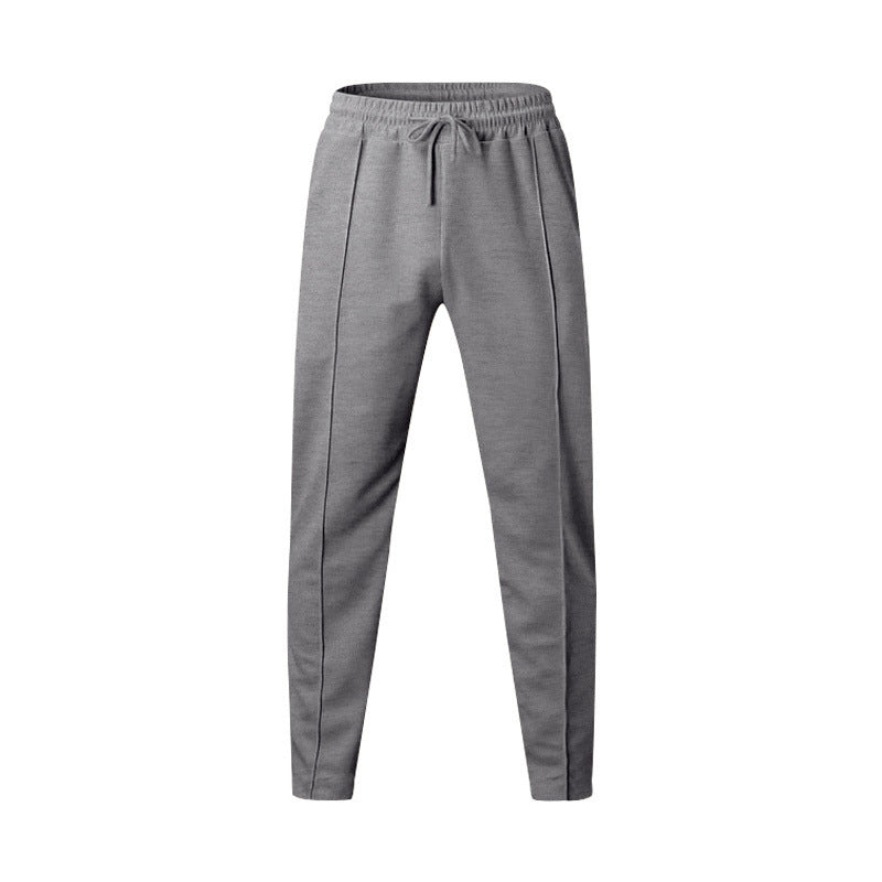 Herren Sportliche Jogginghose mit elastischem Bund und dekorativen Seitennähten Heidi-Mode