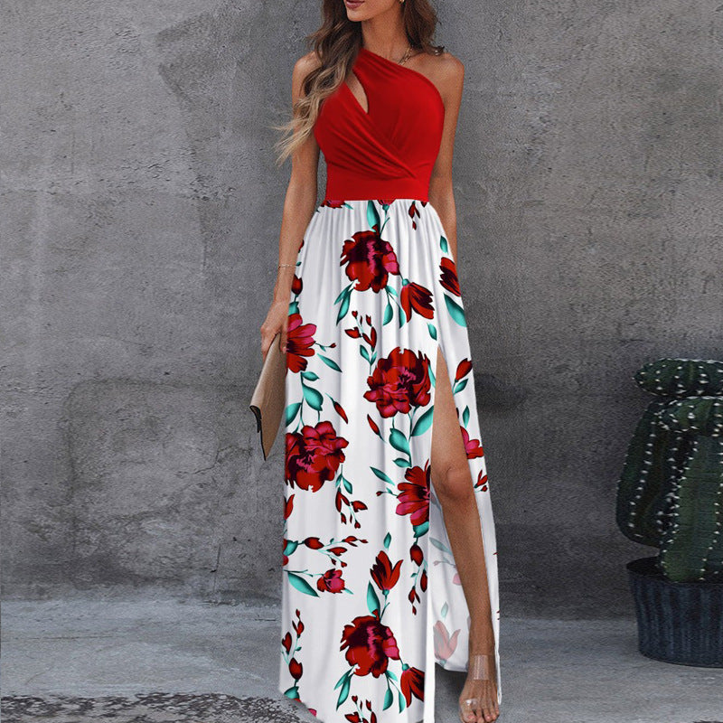 Heidi Mode | Ärmelloses Kleid mit hoher Taille und Öffnung