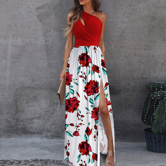 Heidi Mode | Ärmelloses Kleid mit hoher Taille und Öffnung