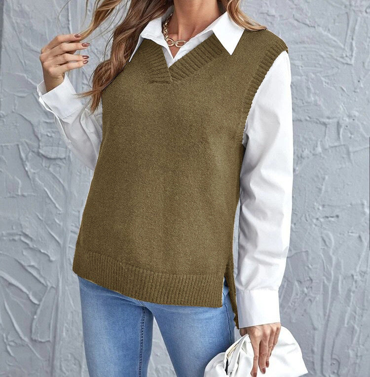Damen lässiger Layering-Pullover Heidi-Mode