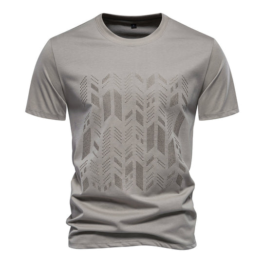 Herren T-Shirt mit innovativem Strukturdesign Heidi-Mode