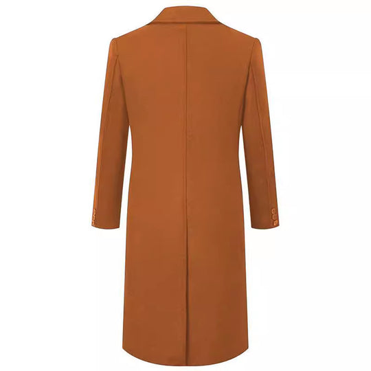 Herren eleganter Doppeltbreasted-Mantel aus hochwertigem Material Heidi-Mode