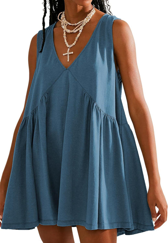 Damen Freizeitkleid aus leichtem, atmungsaktivem Material Heidi-Mode