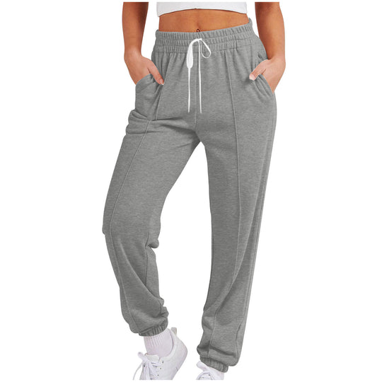 Damen lässige Jogginghose mit elastischem Bund und praktischen Seitentaschen Heidi-Mode