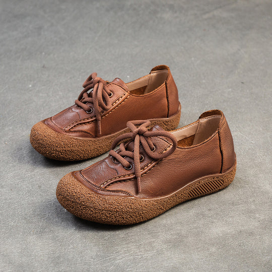 Damen Sneaker aus hochwertigem Leder mit rutschfester Sohle und atmungsaktivem Innenfutter Heidi-Mode
