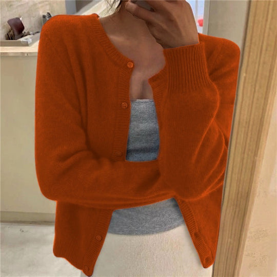Damen kuschelige Strickjacke Heidi-Mode