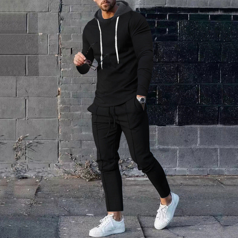 Herren Sportliches Hoodie-Set mit stylischen Jogginghosen Heidi-Mode