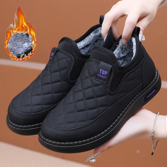 Damen Bequeme und warme Hausschuhe mit rutschfester Sohle Heidi-Mode