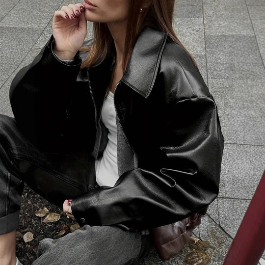 Damen modische jacke im Vintage-Stil mit hochwertiger Textur Heidi-Mode