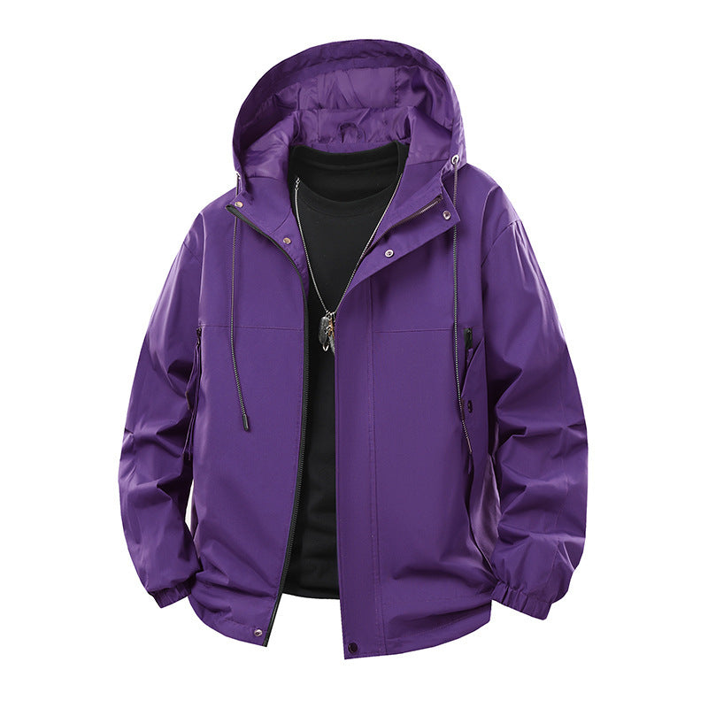 Herren technische Outdoor-Jacke mit atmungsaktiver Membran und multifunktionalen Taschen Heidi-Mode