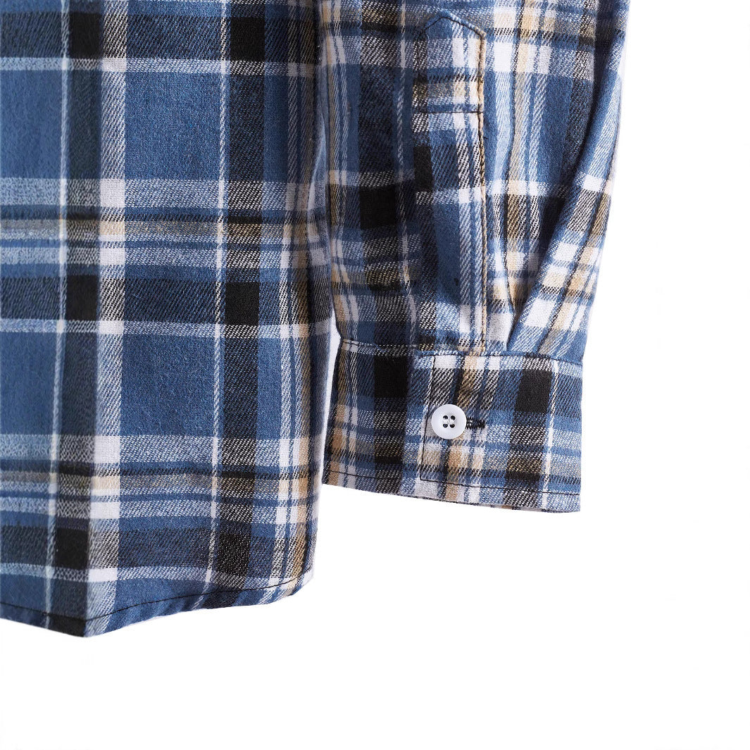 Herren Flanellhemd mit integrierter Kapuze Heidi-Mode