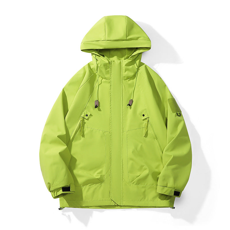 Damen technische Outdoor-Jacke mit verstellbarem Kapuzendesign und praktischen Taschen Heidi-Mode
