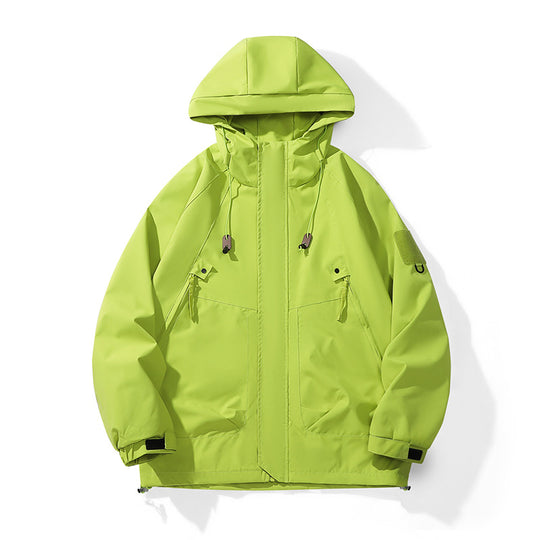 Damen technische Outdoor-Jacke mit verstellbarem Kapuzendesign und praktischen Taschen Heidi-Mode