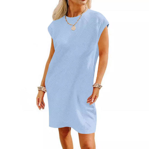 Damen Lockeres Sommerkleid mit strukturiertem Design und schickem Schnitt Heidi-Mode