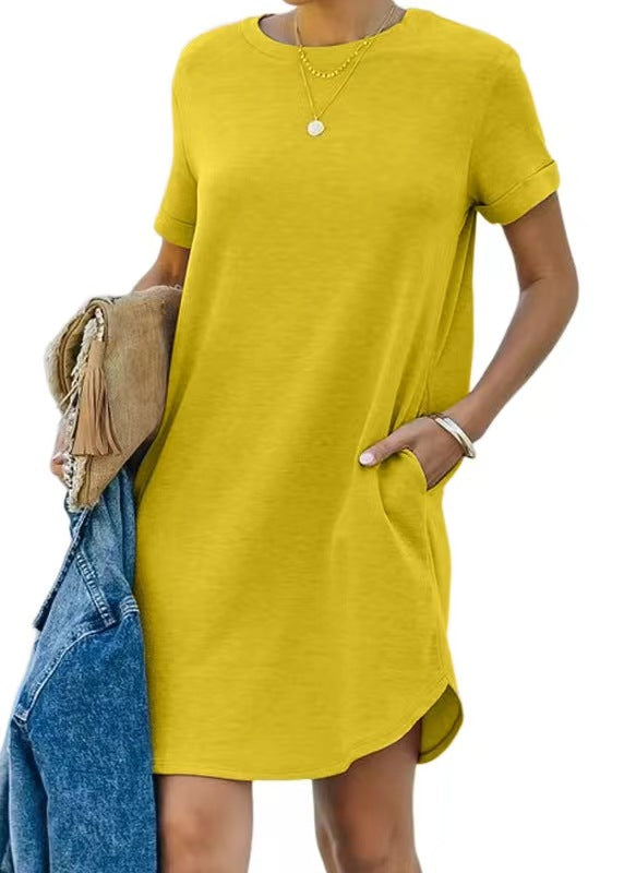 Damen Casual Kleid mit praktischen Taschen Heidi-Mode