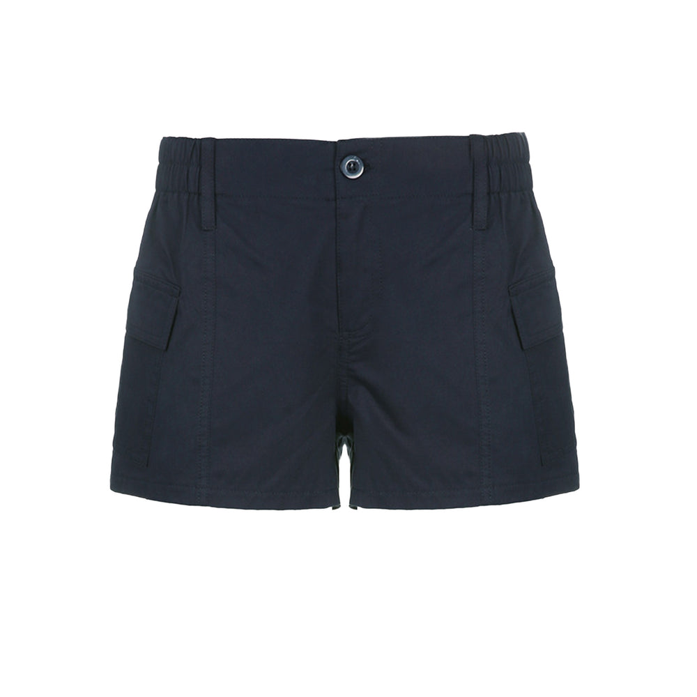 Damen Cargo-Shorts mit praktischen Taschen und elastischem Bund Heidi-Mode