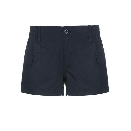 Damen Cargo-Shorts mit praktischen Taschen und elastischem Bund Heidi-Mode