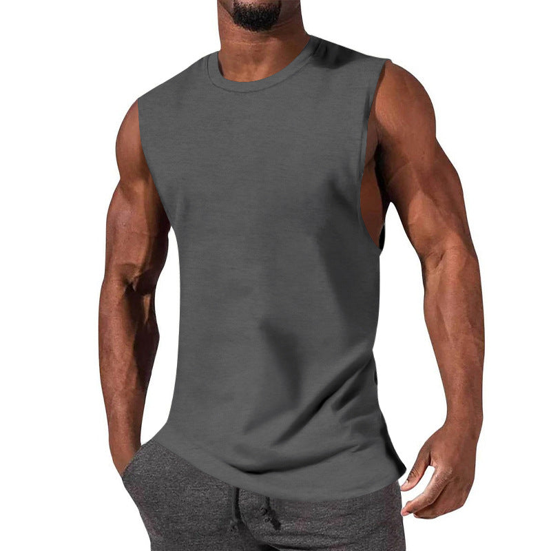 Herren ärmelloses Sport-Tanktop aus atmungsaktiver Baumwolle mit modernem Schnitt Heidi-Mode