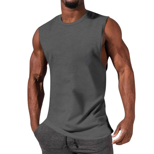Herren ärmelloses Sport-Tanktop aus atmungsaktiver Baumwolle mit modernem Schnitt Heidi-Mode