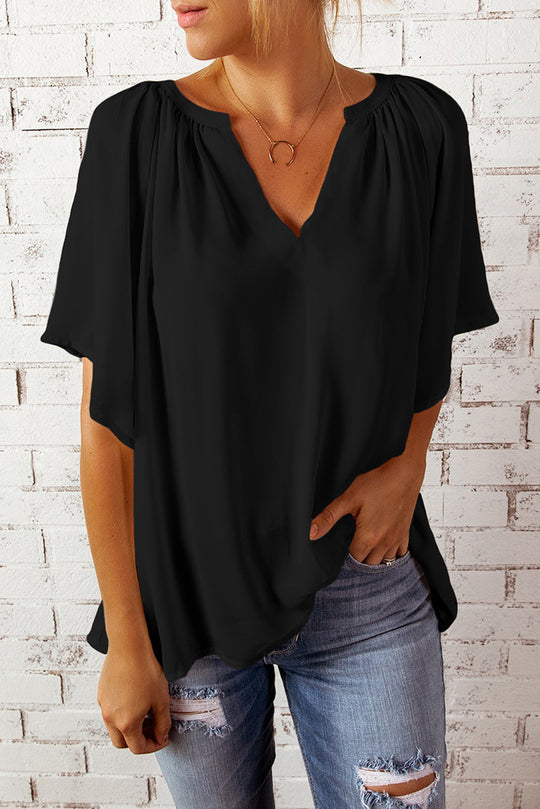 Damen elegante Chiffon-Bluse Heidi-Mode