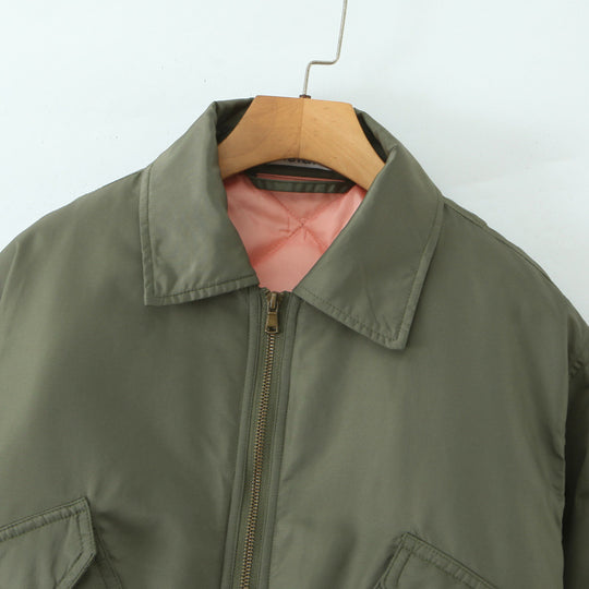 Damen lässige Bomberjacke mit praktischen Taschen Heidi-Mode