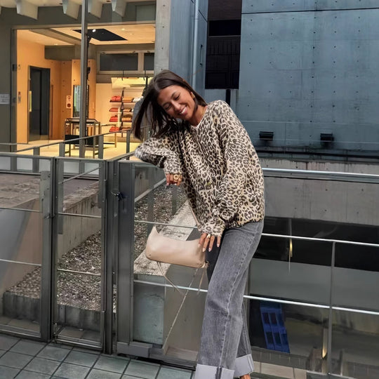 Damen Gemusterter Pullover Heidi-Mode