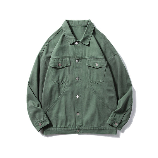 Damen Casual Utility-Jacke mit klassischen Druckknöpfen und praktischen Taschen Heidi-Mode