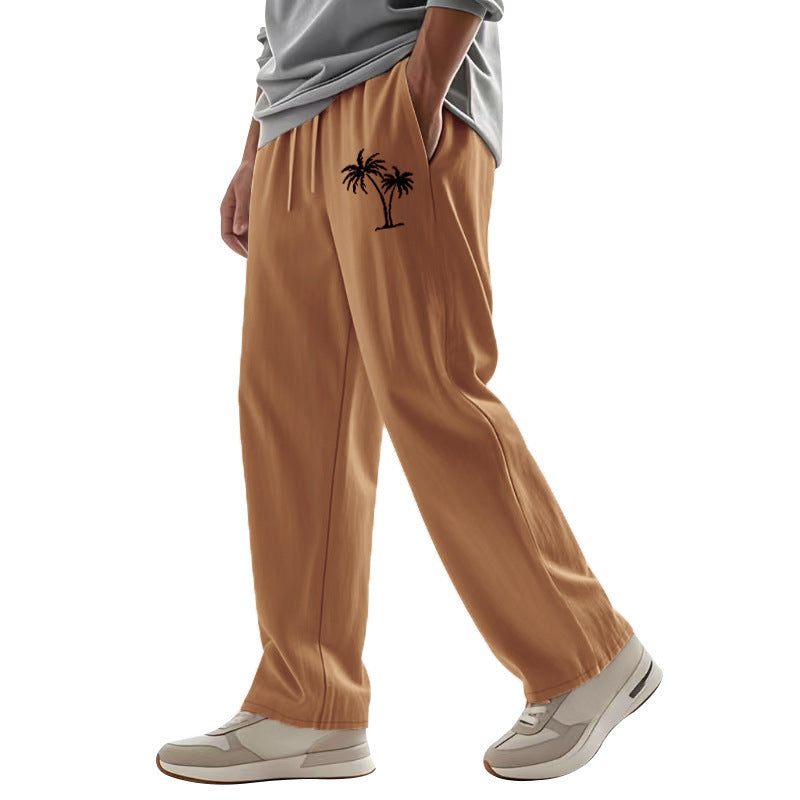 Herren Legere Freizeithose mit seitlichem Logodruck Heidi-Mode