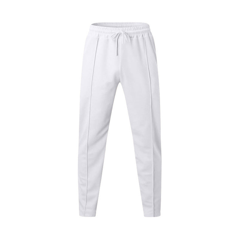 Herren Sportliche Jogginghose mit elastischem Bund und dekorativen Seitennähten Heidi-Mode