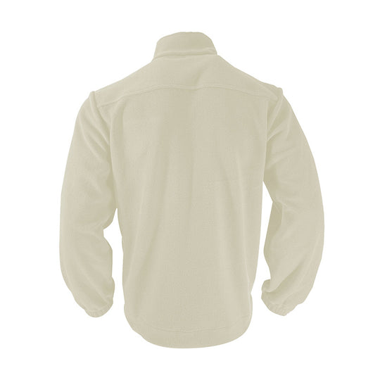 Herren Fleecejacke mit hochschließendem Kragen und Reißverschlusstaschen Heidi-Mode