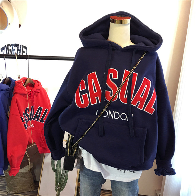 Femme Casual Graphic Pullover Hoodie Heidi-Mode