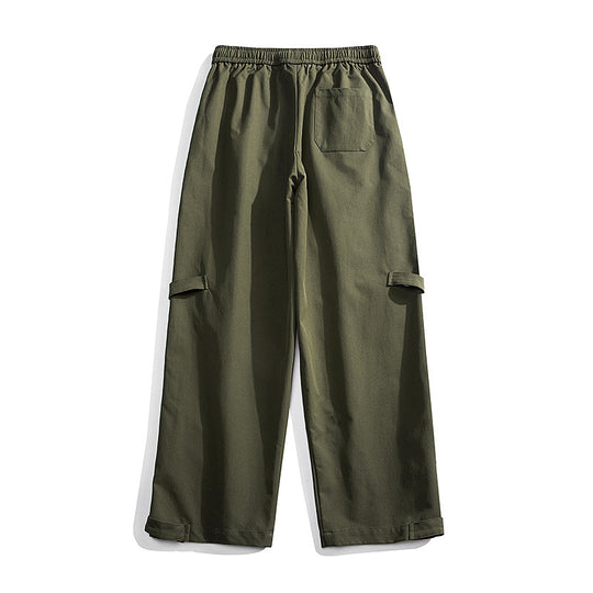 Damen moderne Cargo-Hose mit Reißverschluss und praktischen Taschen Heidi-Mode