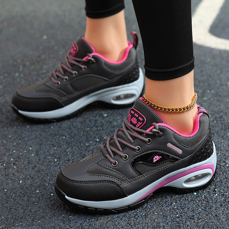 Damen leichte luftgepolsterte Sneakers mit atmungsaktiven Mesh-Panels Heidi-Mode