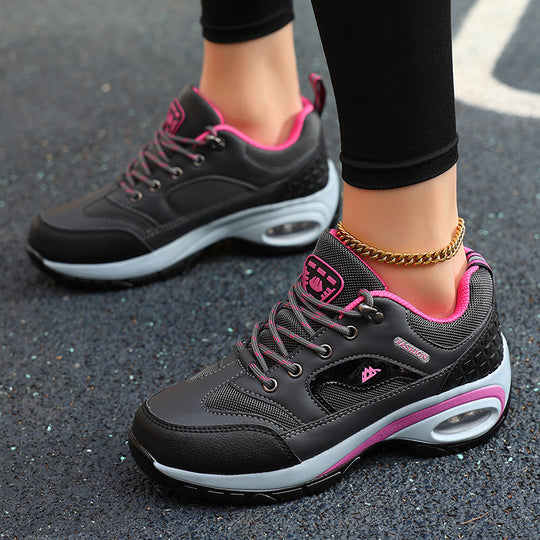 Damen leichte luftgepolsterte Sneakers mit atmungsaktiven Mesh-Panels Heidi-Mode