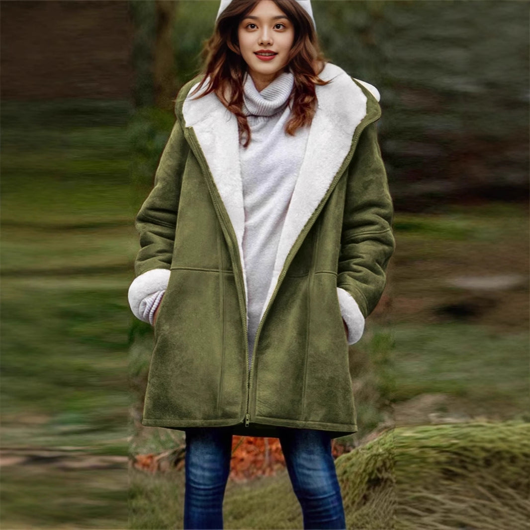 Damen Fleecegefütterte Outdoor-Jacke Heidi-Mode