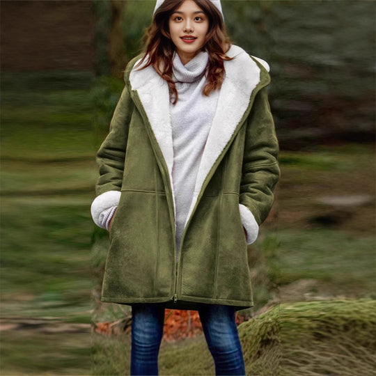 Damen Fleecegefütterte Outdoor-Jacke Heidi-Mode